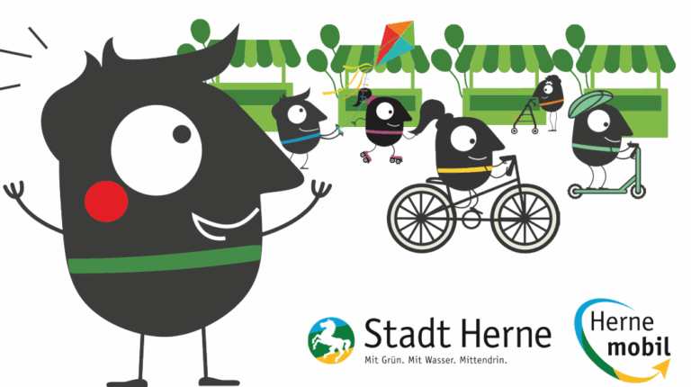 Das Maskottchen der europäischen Mobilitätswoche