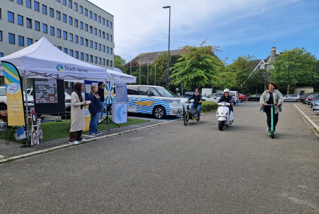 Verschiedene Mobilitätsangebote wie E-Scooter und Lastenrad werden getestet.