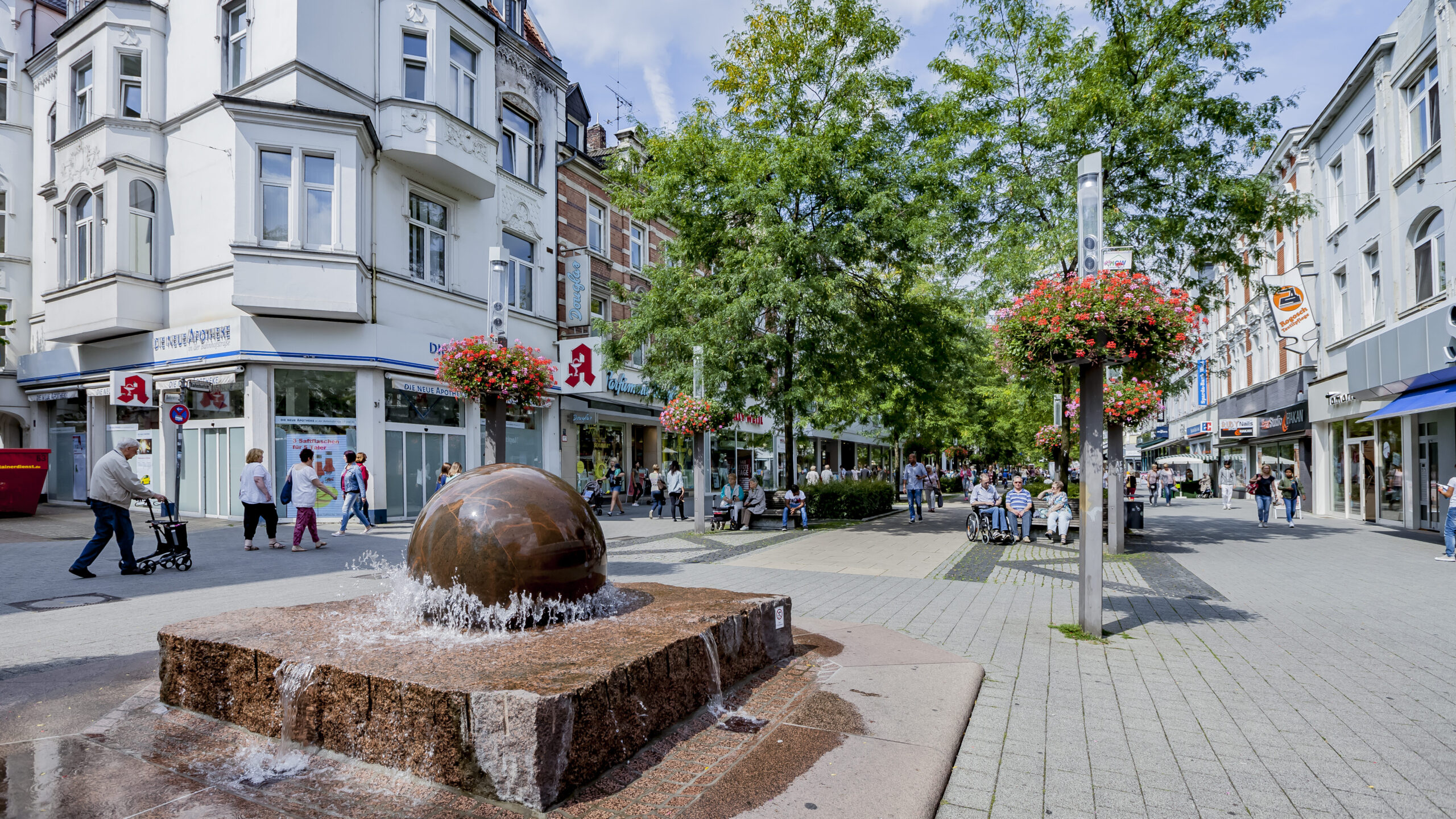 Bahnhofsstraße Herne, Fotoquelle: Frank Dieper, Stadt Herne