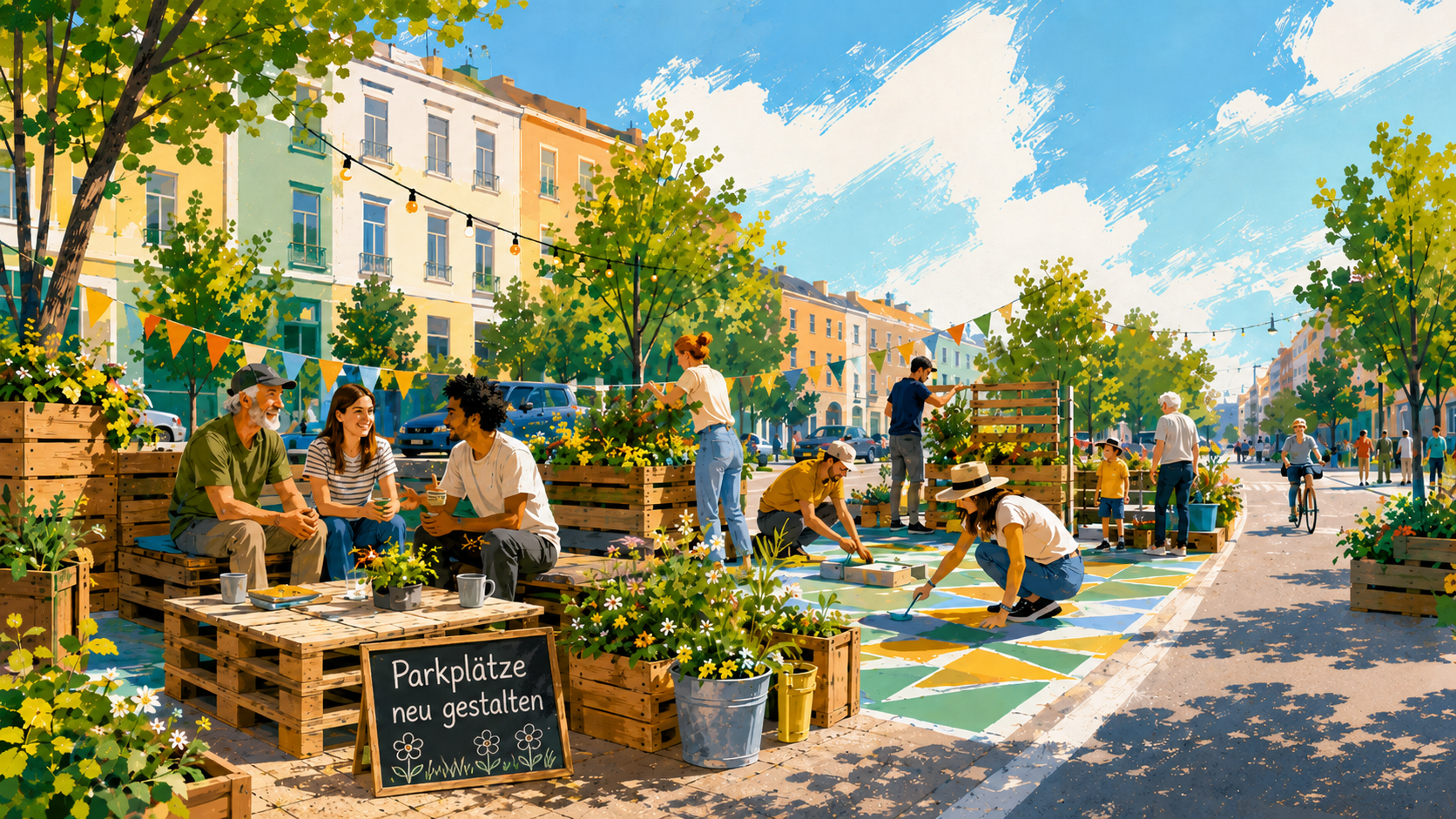 Parkplätze neu gestalten